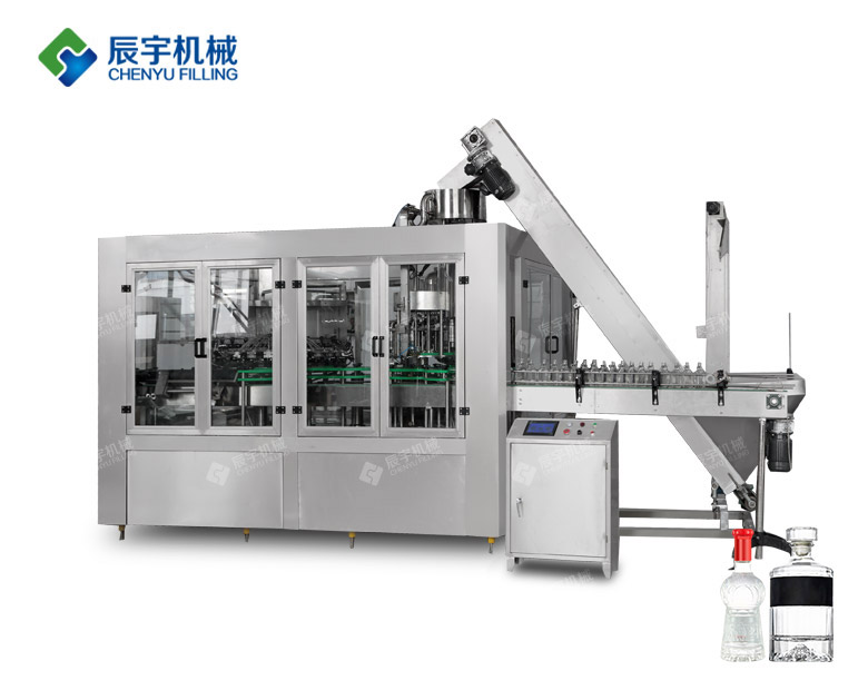 BRCGF24-24-8 3 In 1 Liquor Wine Filling Machine